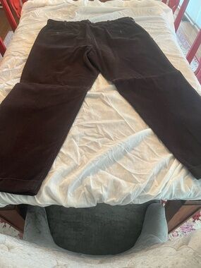 Dockers Dark Brown Corduroy Pleated Pants